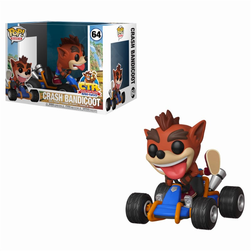 Funko POP - Rides - Crash Brandicoot - 64 - Crash Team Racing