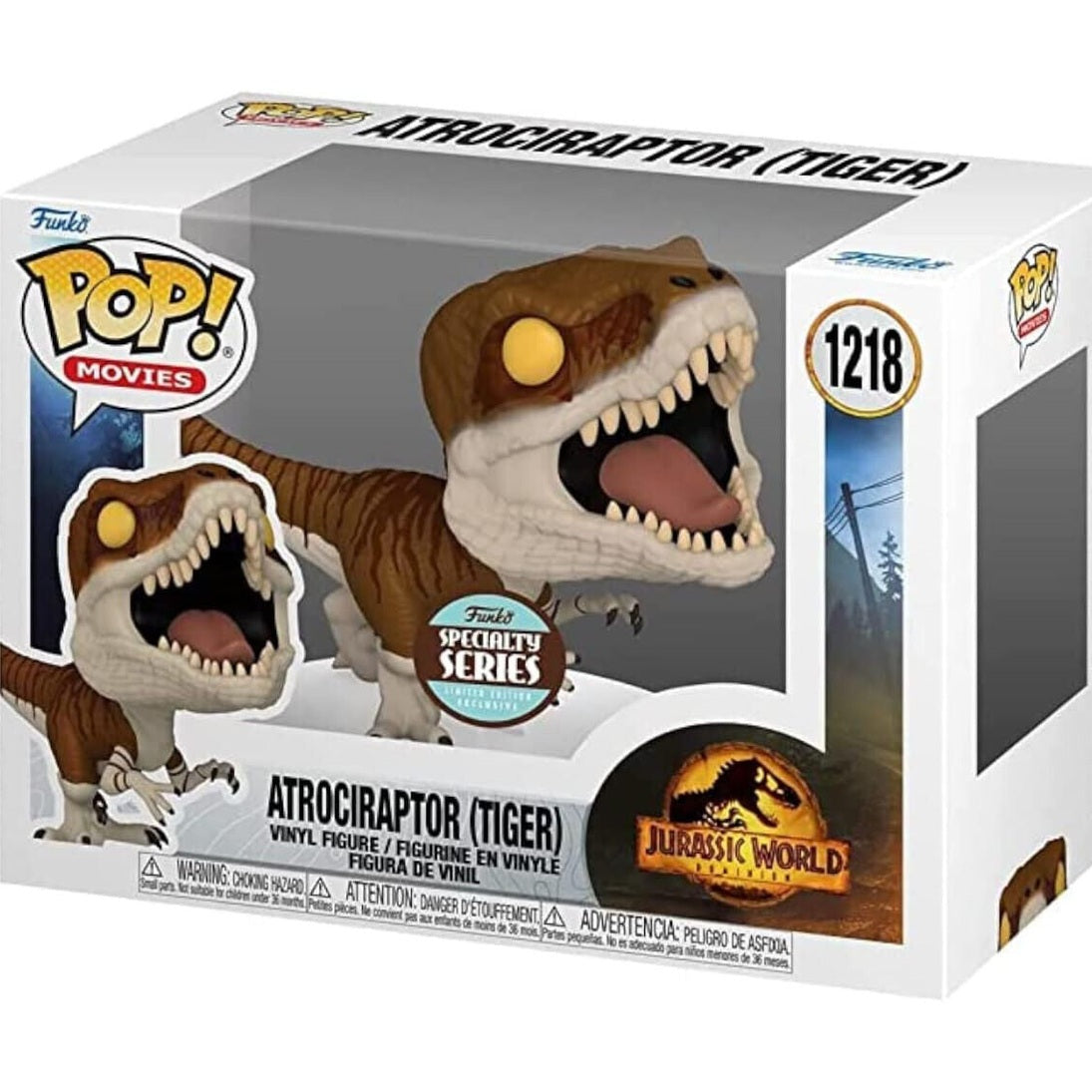 Funko POP - Movies - Jurassic World - 1218 - Atrociraptor (Tiger) - Limited Edition Exclusive