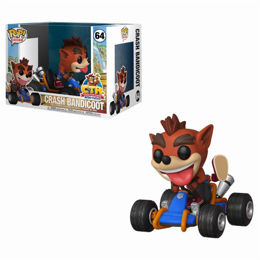 Funko POP - Rides - Crash Brandicoot - 64 - Crash Team Racing