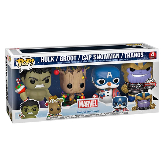 Funko POP - Packung mit 4 - Marvel - Marvel - Holiday