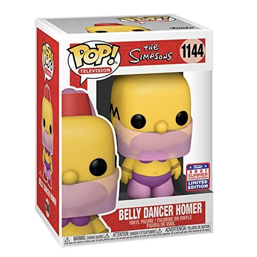 Funko POP - Television - The Simpsons - 1144 - Belly Dancer Homer - 2021 Summer Convention Limited Edition