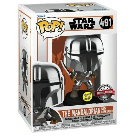 Funko POP - Movies - Star Wars - 491 - Mando With Dark Saber