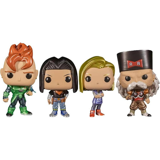 Funko POP - Packung mit 4 - Animation - Dragon Ball - Android 4 Pack - Special Edition